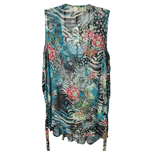 American Rag Semi Sheer Sleeveless Blouse Plus Size OX 12W - Picture 5 of 6